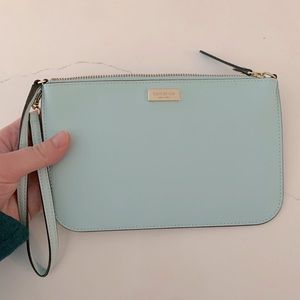 Kate Spade Wristlet Pale Blue - never used!